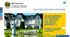 Desktop Screenshot of mbturismo.tur.br
